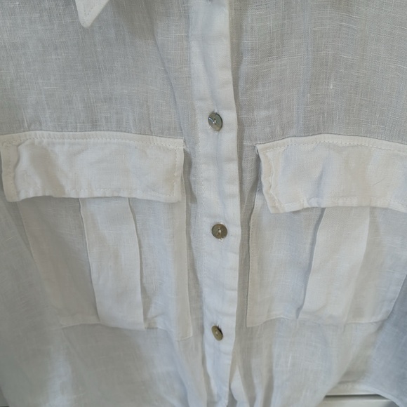 Zara Crop White Top - Picture 2 of 4